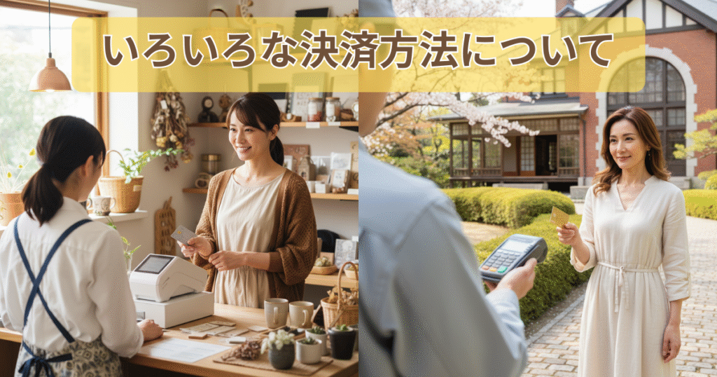 決済方法いろいろ追加中