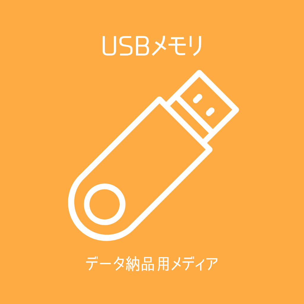 データ納品用メディア(USBメモリ)