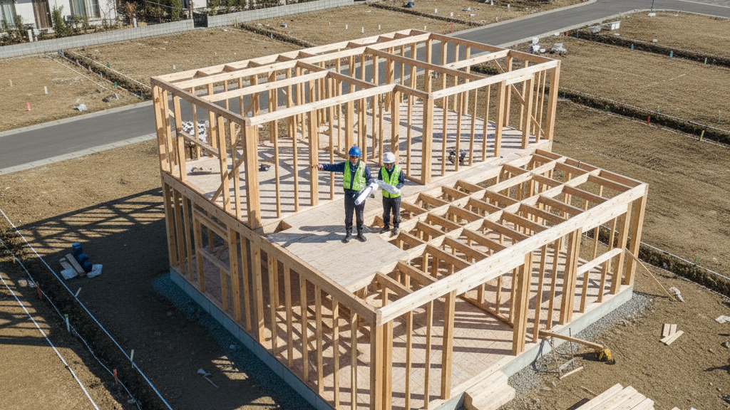 新築分譲地区画（上棟式）