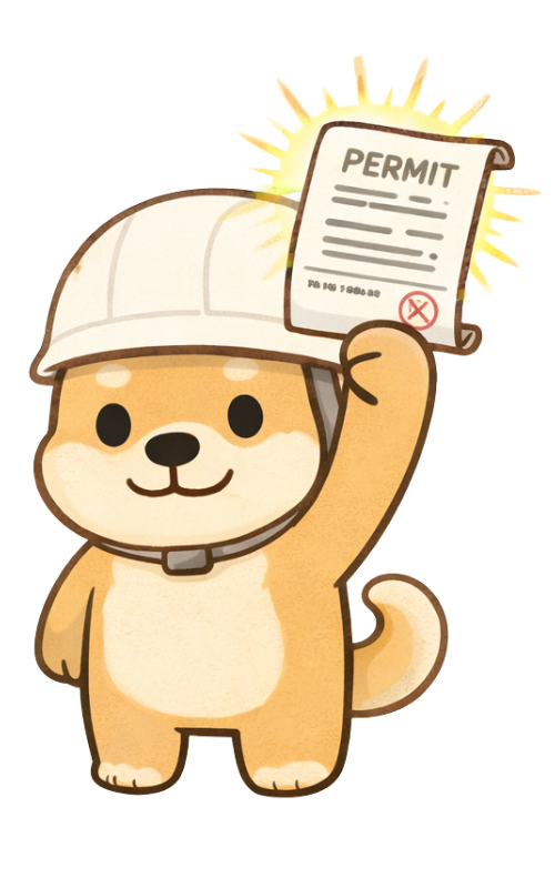 ワンちゃんの許可書